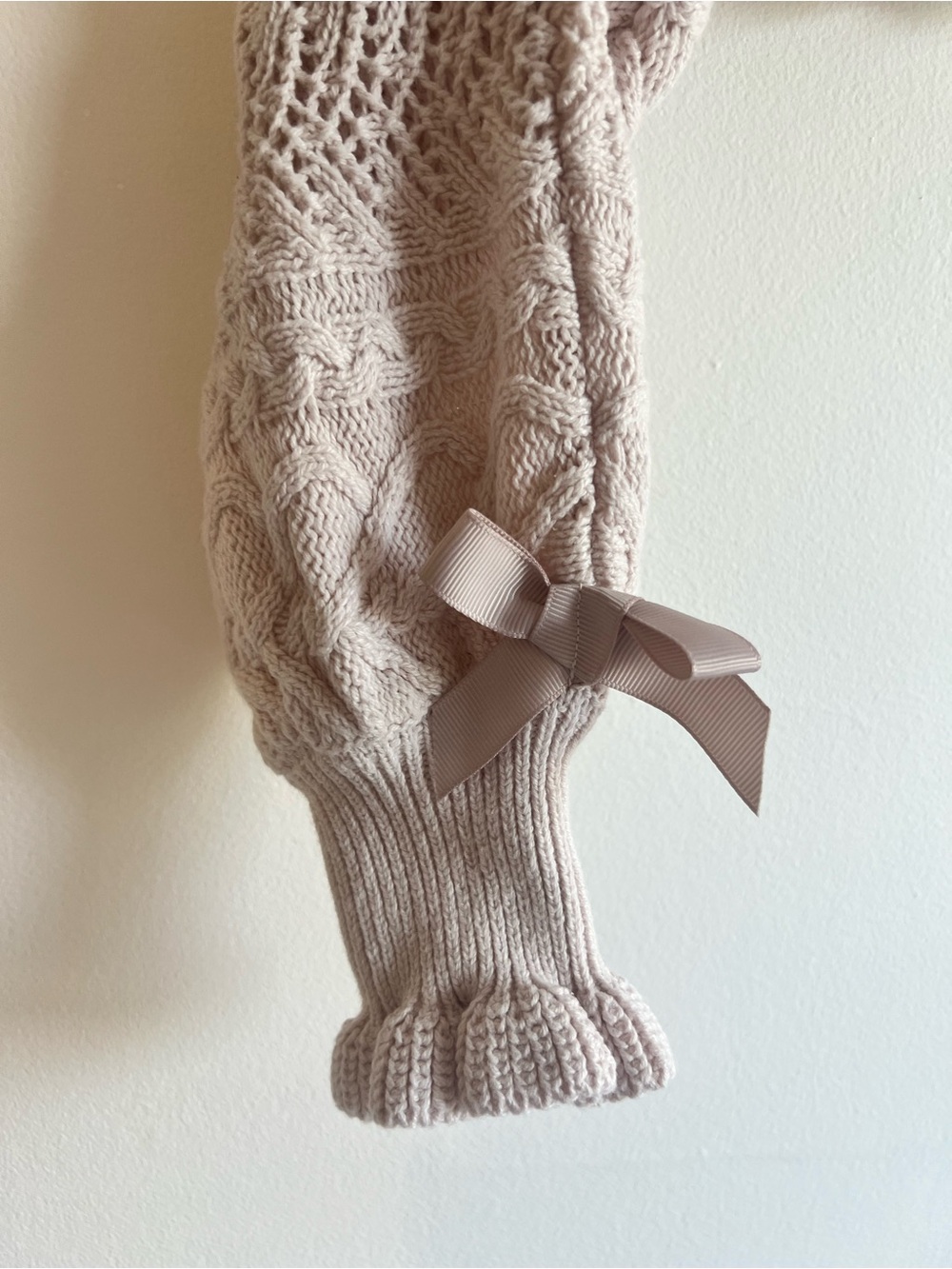 Light Pink Ruffle-Trim Knit Cropped Sweater - Picture 4 of 6
